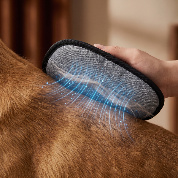 Friction creates a controlled static charge