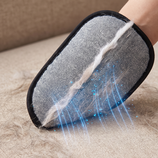 Friction creates a controlled static charge